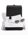 NEIMAN MARCUS SYDNEY EVAN EVIL EYE BRACELET, RAY-BAN SUNGLASSES & BYREDO EAU DE PARFUM GIFT BOX SET,PROD247550012