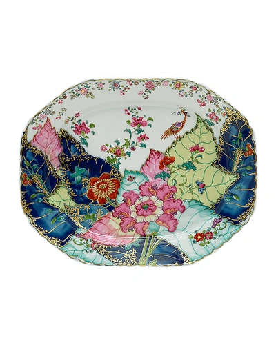 Mottahedeh Medium Tobacco Leaf Porcelain Octagonal Platter