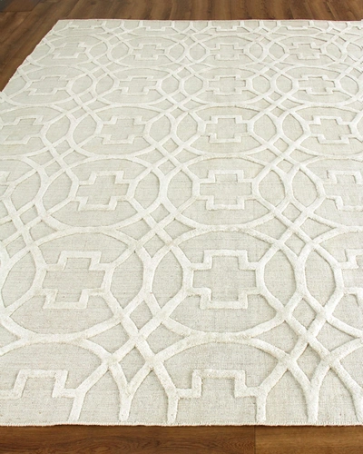 Exquisite Rugs Scottsmoor Hand-loomed Rug, 8' X 10' In Linen/beige