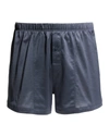 Hanro Men's Sporty Mercerized Cotton Boxers In Lava Rock