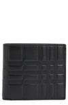 BURBERRY CHECK EMBOSSED LEATHER INTERNATIONAL BIFOLD WALLET,8049314