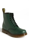 Dr. Martens 1460 Smooth Leather Lace Up Boots In Green
