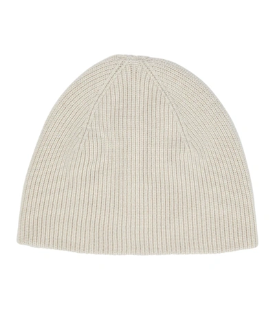 The Row Ossa Ribbed-knit Cashmere Beanie In Dove