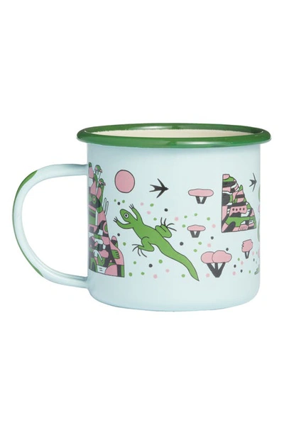 Parks Project Zion National Park Lizards Enamel Mug In Ltblu