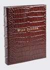 Graphic Image Wine Tabbed Leather Dossier