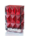 Baccarat Louxor Rectangular Vase In Red