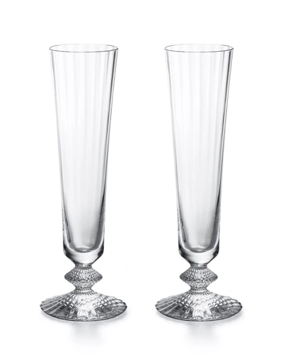 Baccarat Mille Nuits Champagne Flutes, Set Of 2 In Multi