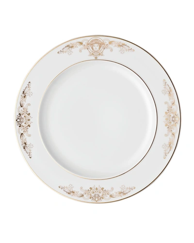 Versace Medusa Gala Salad Plate In White/gold