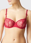 SIMONE PERELE DELICE EMBROIDERED DEMI BRA,PROD166520065