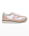Tretorn A-rawlins Colorblock Suede Retro Sneakers In Whtbs