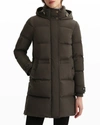 Woolrich Alsea Puffy Parka Down Jacket In Dark Green