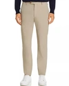 Zanella Noah Stretch Active Slim Fit Technical Pants In Beige/khaki