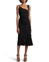 Dolce & Gabbana Women's Lace-detailed Cady Midi Cocktail Dress In Black