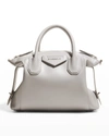 Givenchy Antigona Soft Small Leather Bag In 057 Cloud Grey
