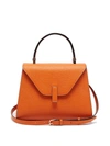 Valextra Iside Mini Saffiano-leather Handbag In Orange