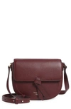 Kate Spade Knott Medium Leather Saddle Bag In Grenache