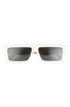 Celine Monochroms Cl 40214u 25a Flattop Sunglasses In White
