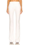 Alexander Mcqueen Leaf Crepe Classic Suiting Pants In Light Ivory