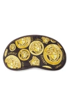 Versace Medusa Amplified Eye Mask In Black-gold