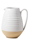 Farmhouse Pottery Large Farmer's Pitcher In Brown