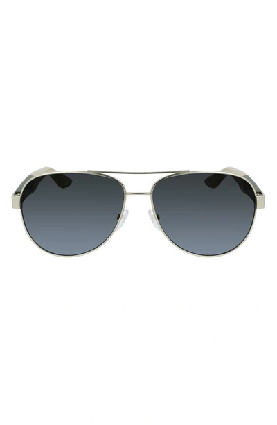 Ferragamo Lifestyle 61mm Aviator Sunglasses In Matte Gold