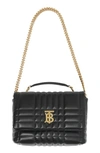BURBERRY SMALL LOLA QUILTED LEATHER SATCHEL,8049050