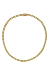 Kurt Geiger Tennis Collar Necklace In Yellow