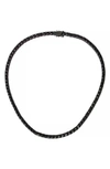 Kurt Geiger Tennis Collar Necklace In Pot Black