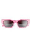 Celine Women's 54mm Rectangular Sunglasses In Hot Pink/gray Solid