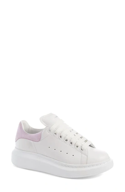 Alexander Mcqueen Oversized Sole Sneakers In White/antic Pink