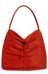 Staud Felix Nylon Tote In Rust