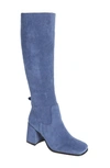 Jeffrey Campbell Hot Lava Boot In Blue Suede