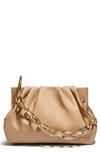 House Of Want Chill Vegan Leather Frame Clutch In Beige