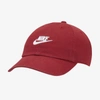 Nike Sportswear Heritage86 Futura Washed Hat In Pomegranate,pomegranate,white