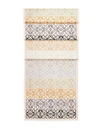 Loewe Fringed Printed Wool, Silk And Cashmere-blend Scarf In Beige