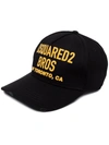 Dsquared2 Embroidered Logo Black Baseball Cap In Schwarz
