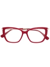 Max Mara Wayfarer-frame Optical Glasses In Rot