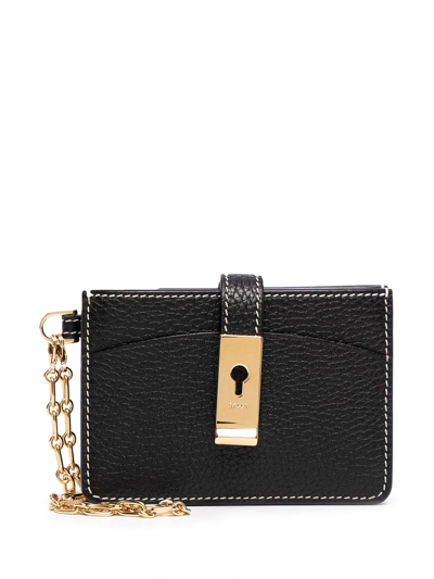 Bally Ava Leather Wallet In Schwarz