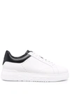 Baldinini Blubber Low-top Leather Sneakers In Weiss