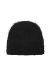 Totême Black Alpaca Knit Beanie In Black