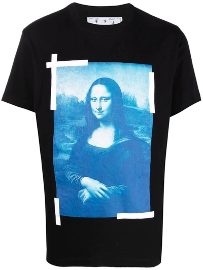 Off-white Monalisa Slim-cut T-shirt In Black