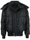 Alexander Mcqueen Men's Graffiti Logo Hooded Down Puffer Jacket In Black