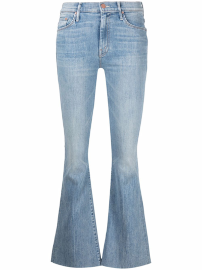 Mother The Weekender Fray Punk Charming Flare Jean In Eager Beaver