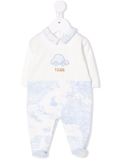 Alviero Martini Babies' Embroidered-design Pyjamas In White