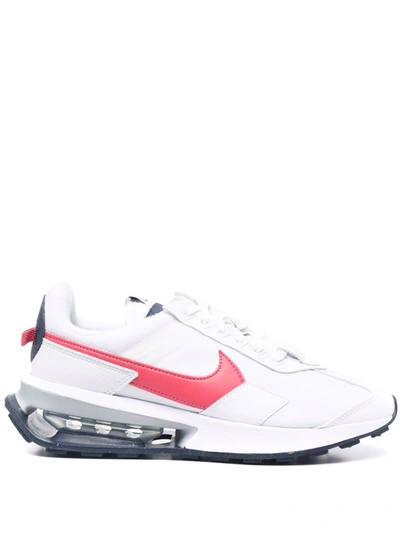 Nike Air Max Pre Day Low-top Sneakers In White,thunder Blue,pollen,gypsy Rose