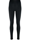 Hanro Silk Stretchy Leggings In Black