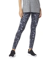 Hue Reversible Denim High Rise Leggings In Leopard