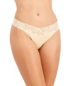 INC INTERNATIONAL CONCEPTS WOMEN'S LACE-TRIM THONG UNDERWEAR, CREATED FOR MACY'S