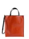 Marni Leather Handbag With Bicolor Motif - Atterley In Orange