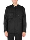 Barbour Multi-pocket Zip-up Jacket In Nero